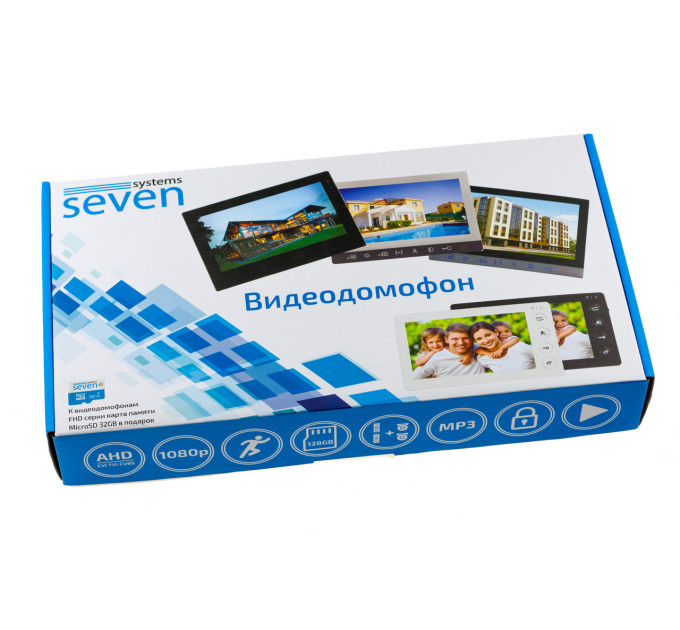 Комплект домофону 7 дюймів з панеллю виклику SEVEN DP-7574 Kit white