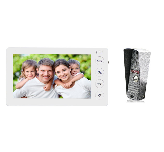 Комплект домофону 7 дюймів з панеллю виклику SEVEN DP-7574 Kit white
