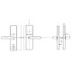 Умный дверной биометрический замок SEVEN LOCK SL-7779BFW-Т