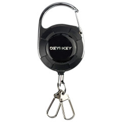 Брелок ретрактор SEVEN TBC-103 Black