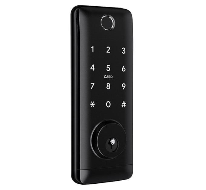 Умный биометрический дверной замок SEVEN LOCK SL-7764BF black