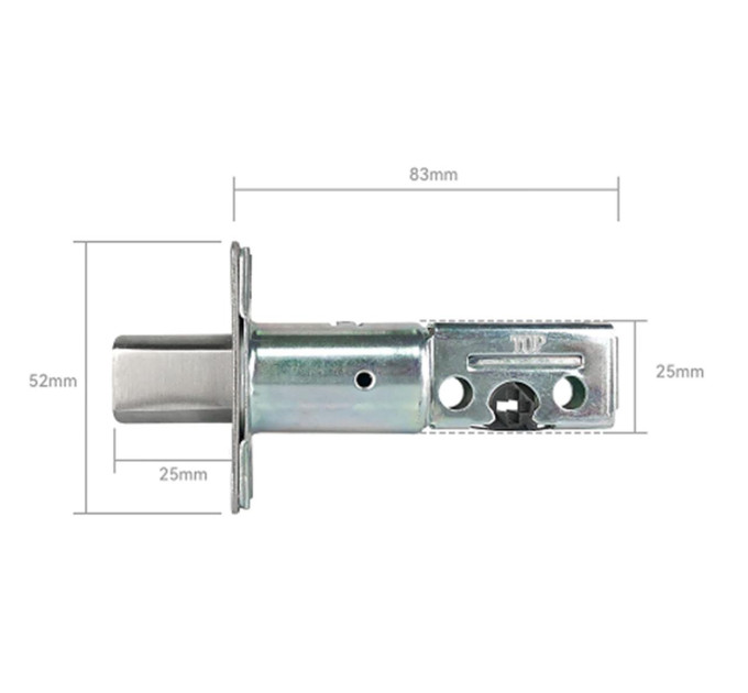 Умный биометрический дверной замок SEVEN LOCK SL-7764BF black