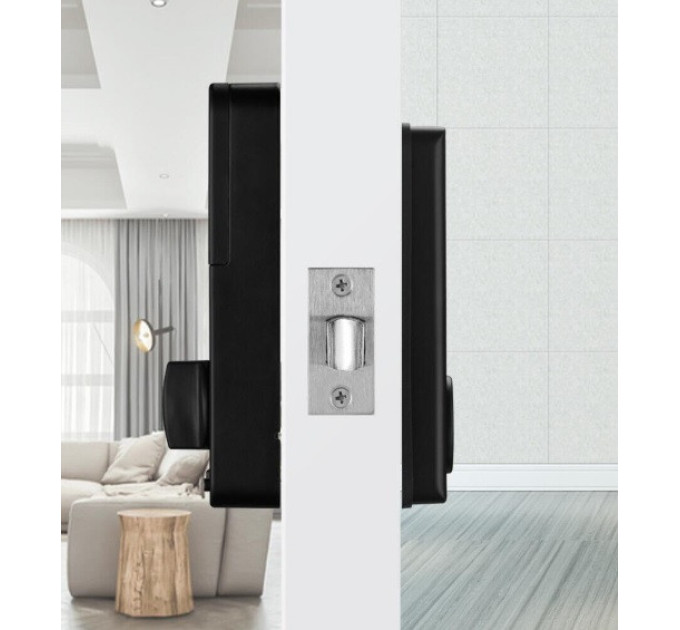 Умный биометрический дверной замок SEVEN LOCK SL-7764BF black