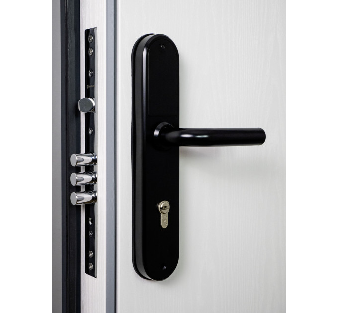Розумний дверний біометричний замок SEVEN LOCK SL-7768BF (85мм) black