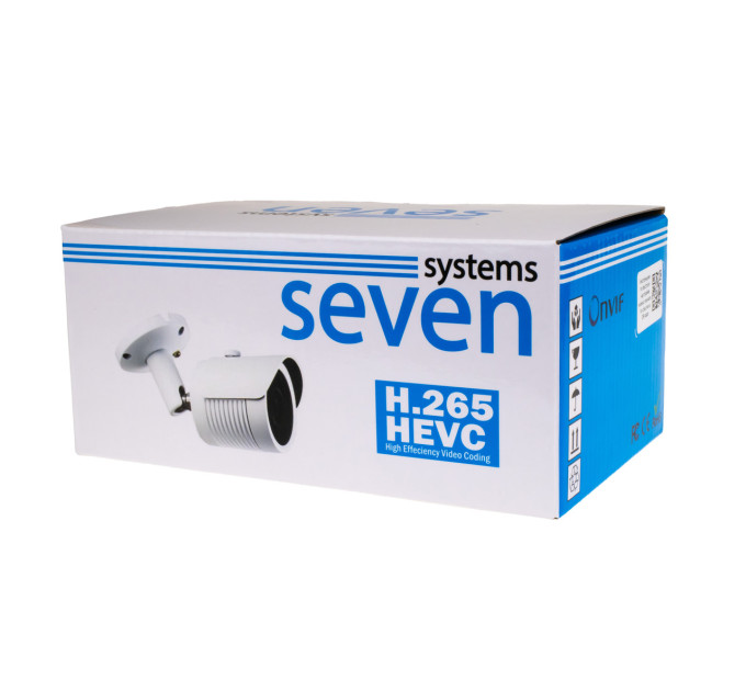 IP-відеокамера 2 Мп вулична SEVEN IP-7222PA white 4 мм