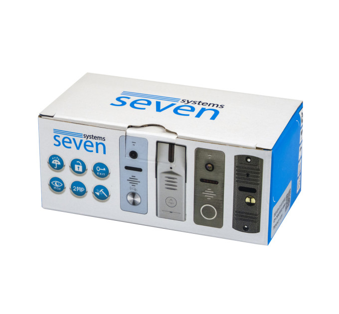 Виклична панель домофону з вбудованим зчитувачем карток MIFARE SEVEN CP-7503F RFID white