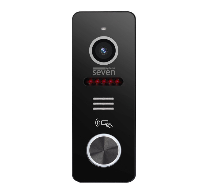 IP-панель вызова со встроенным считывателем карт MIFARE SEVEN CP-7500FHD-Wi-Fi black