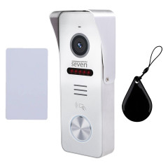 Вызывная панель домофона со встроенным считывателем карт MIFARE SEVEN CP-7503F RFID white Вызывная панель домофона со встроенным считывателем карт MIFARE SEVEN CP-7503F RFID white