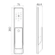 Умный биометрический дверной замок SEVEN LOCK SL-7775BF black