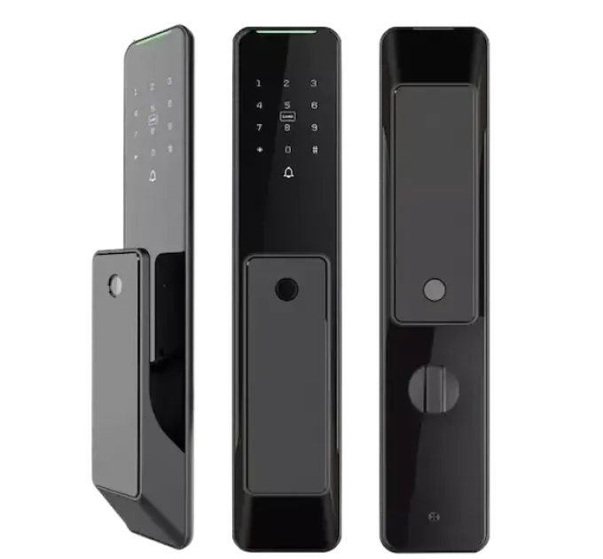 Умный биометрический дверной замок SEVEN LOCK SL-7775BF black