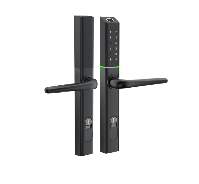 Умный дверной биометрический замок SEVEN LOCK SL-7763BF black