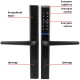 Умный дверной биометрический замок SEVEN LOCK SL-7763BF black