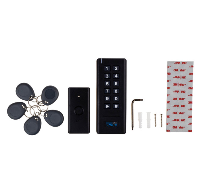 Беспроводной комплект контроля доступа SEVEN LOCK SL-7708 black