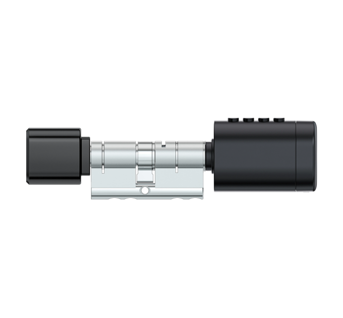 Розумний дверний біометричний замок (циліндр) SEVEN LOCK SL-7774BF black (35-90 мм)