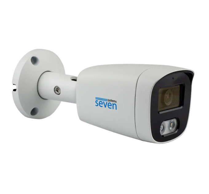 IP-відеокамера 5 Мп SEVEN IP-1025PA-DL white 2,8 мм з розумним підвійним підсвічуванням