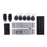 Бездротовий комплект контролю доступу з радіобрелками SEVEN LOCK SL-7708r black