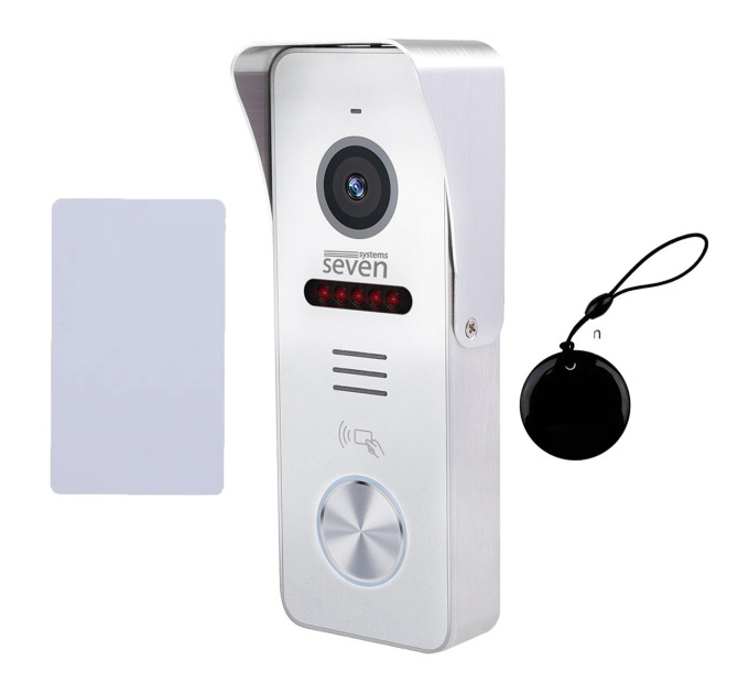 Вызывная панель домофона со встроенным считывателем карт EM-Marin SEVEN CP-7502F RFID white