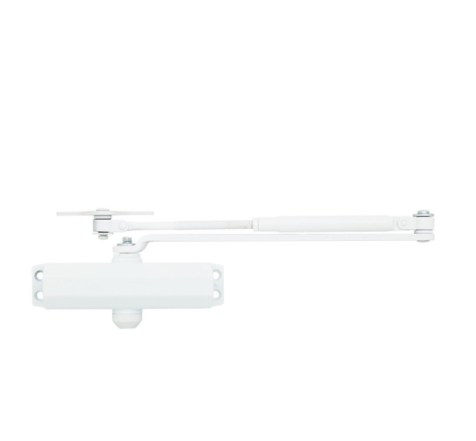 Дотягувач дверей 40-65 кг SEVEN DC-7742HP white (механізм блокування двері)