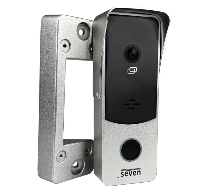 Виклична панель домофону з вбудованим контролером SEVEN CP-7508 FHD silver