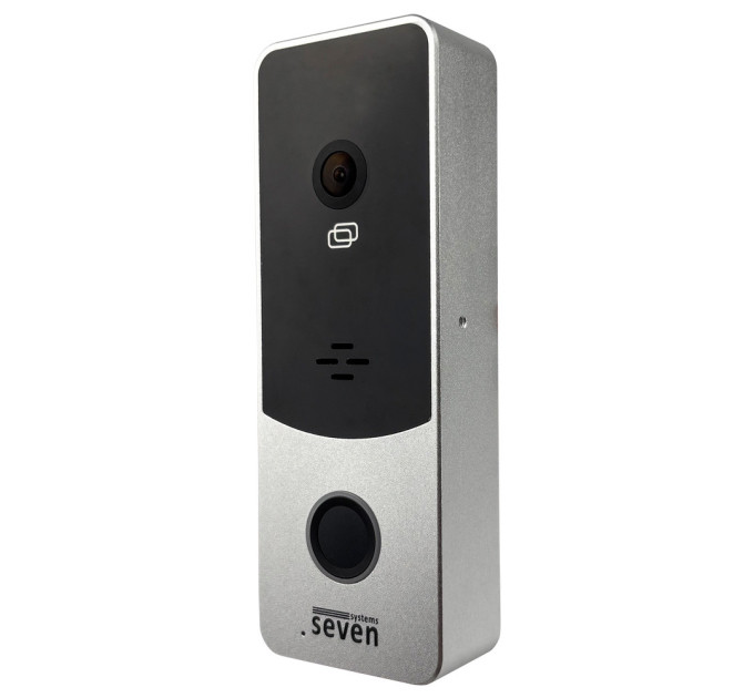 Виклична панель домофону з вбудованим контролером SEVEN CP-7508 FHD silver