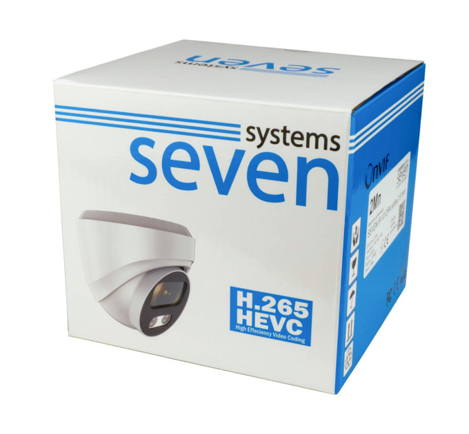 IP-відеокамера 2 Мп вулична SEVEN IP-1012PA white 2,8 мм