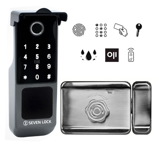 Розумний біометричний замок SEVEN LOCK SL-7770BF