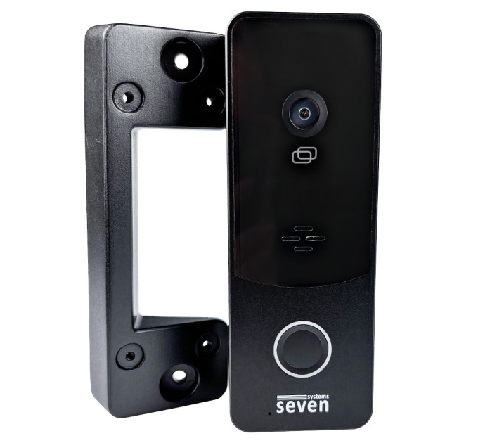 Виклична панель домофону з вбудованим контролером SEVEN CP-7508 FHD black