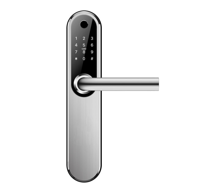 Умный биометрический дверной замок SEVEN LOCK SL-7768BF silver Умный биометрический дверной замок SEVEN LOCK SL-7768BF silver