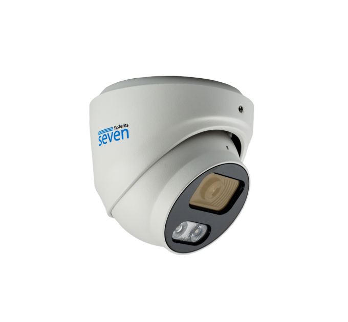 IP-відеокамера 5 Мп SEVEN IP-7215PA-DL white 4 мм з розумним підвійним підсвічуванням