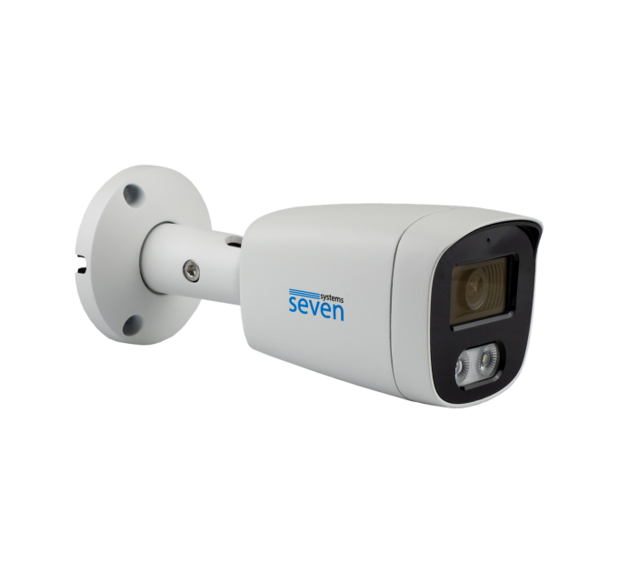 IP-відеокамера 5 Мп SEVEN IP-7225PA-DL white 4 мм з розумним подвійним підсвічуванням