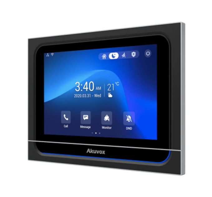 Видеодомофон 7” WiFi Akuvox X933W SIP Black Android с Bluetooth