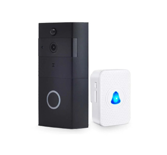 Дверной WiFi звонок 2Mp Light Vision VLC-01IVP Black с ИК-датчиком движения Дверной WiFi звонок 2Mp Light Vision VLC-01IVP Black с ИК-датчиком движения