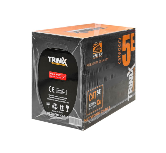 Кабель витая пара FTP CAT5E CU 0.51mm LDPE Outdoor Trinix 305m