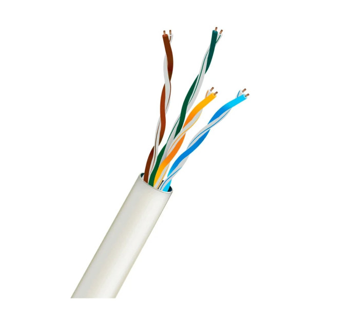 Кабель вита пара UTP CAT6 CU 0.56mm PVC Indoor Trinix 305m
