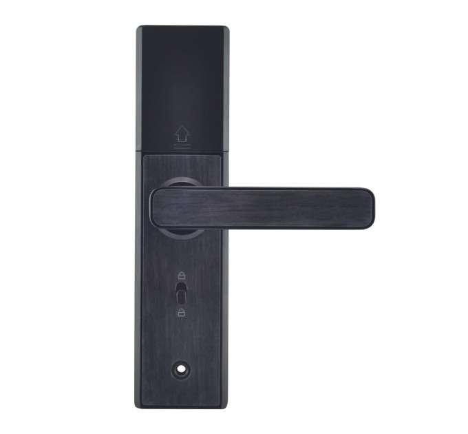 Замок биометрический автономный Trinix TRL-5108BTF Black Left с Bluetooth, считывателем отпечатков пальцев и карт Mifare
