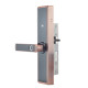Замок биометрический автономный Trinix TRL-5109BTF Red Bronze Left с Bluetooth, считывателем отпечатков пальцев и карт Mifare