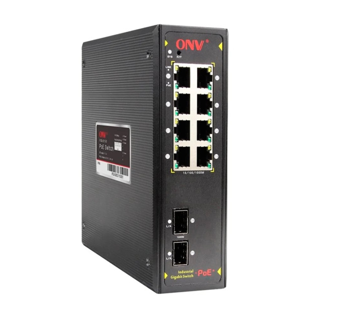 PoE-комутатор 10-портовий гігабітний ONV-IPS7108PF
