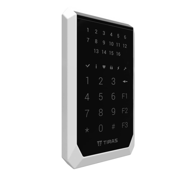 Клавіатура Tiras K-PAD16 Black на 16 індикаторів зон