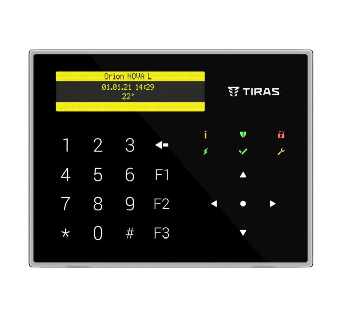 Клавіатура Tiras K-GLCD Black з OLED-дисплеєм