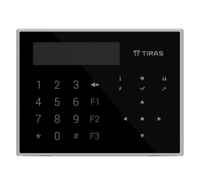 Клавіатура Tiras K-GLCD Black з OLED-дисплеєм
