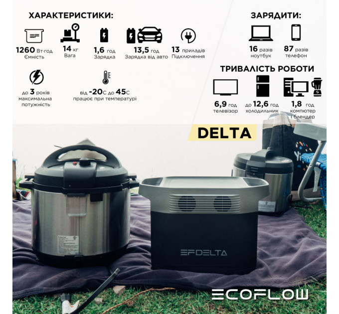 Зарядная станция EcoFlow DELTA (1260 Вт·ч)