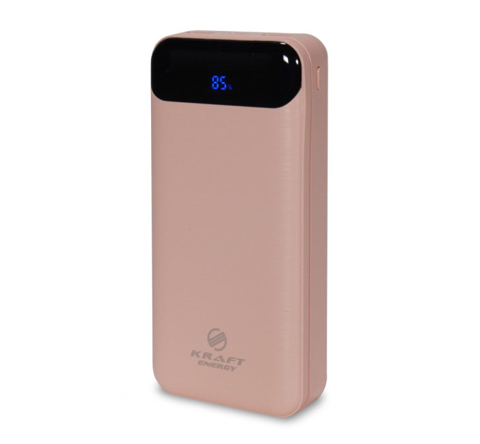 Повербанк 20000mAh Power Bank Kraft TPB-2020 Pink 22.5W QC3.0