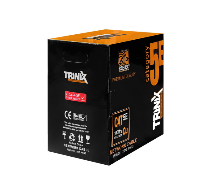 Кабель витая пара UTP CAT6 CU 0.56mm LSZH Indoor Trinix 305m