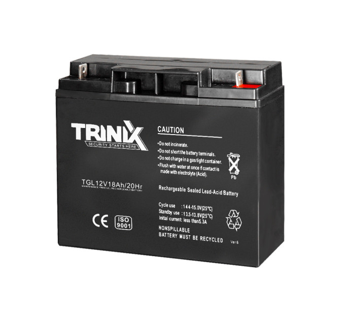 Аккумуляторная батарея гелевая 12В 18Ач Trinix TGL12V18Ah/20Hr GEL Аккумуляторная батарея гелевая 12В 18Ач Trinix TGL12V18Ah/20Hr GEL