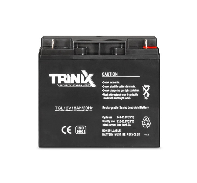 Аккумуляторная батарея гелевая 12В 18Ач Trinix TGL12V18Ah/20Hr GEL