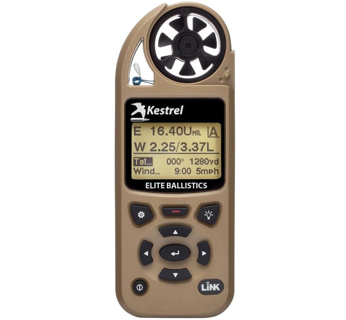 Метеостанция Kestrel 5700 Elite Applied Tan с Bluetooth и баллистическим калькулятором Метеостанция Kestrel 5700 Elite Applied Tan с Bluetooth и баллистическим калькулятором