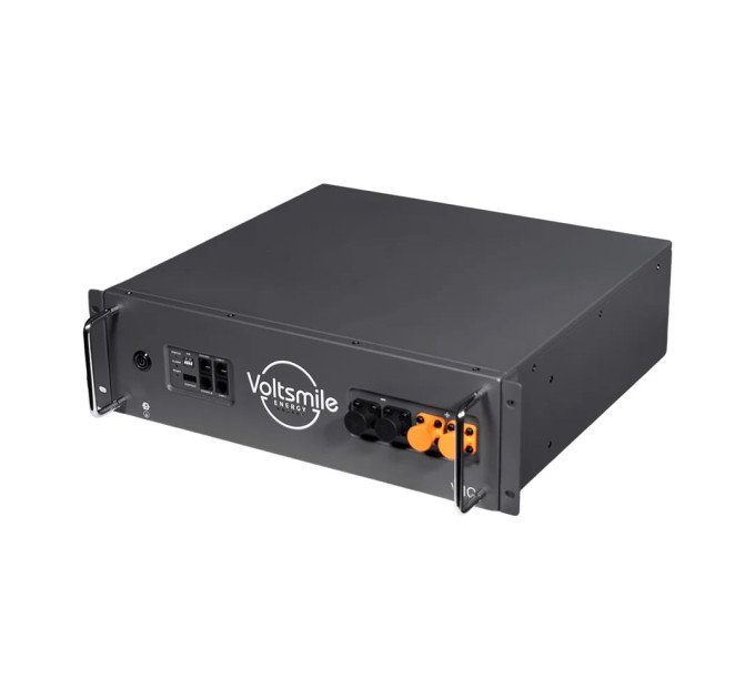Акумуляторна батарея літій-залізо-фосфатна LiFePO4 51.2В 5120Втг Voltsmile V10 Classic монтаж в стійку 19" Акумуляторна батарея літій-залізо-фосфатна LiFePO4 51.2В 5120Втг Voltsmile V10 Classic монтаж в стійку 19"