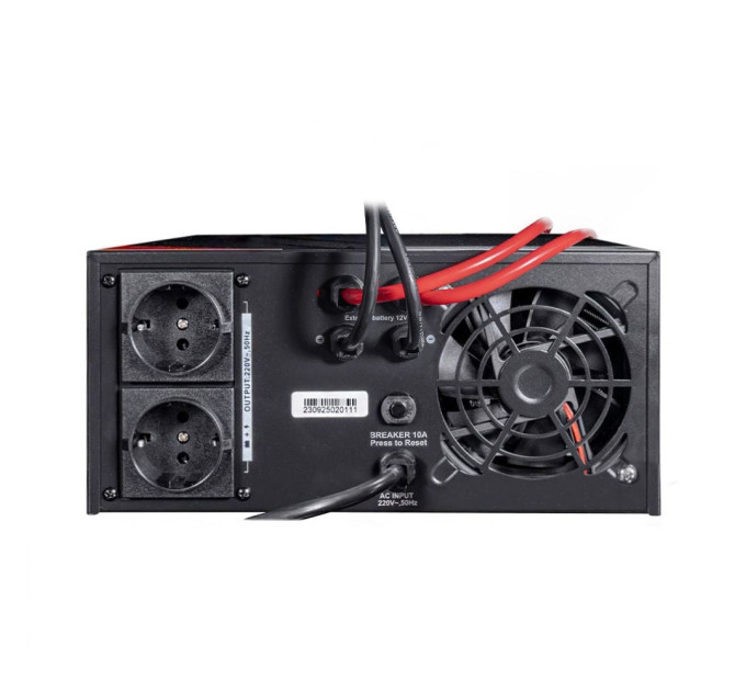 Інвертор Kraft KRF-AVR600VA/500W-12V з правильною синусоїдою під зовнішній акумулятор
