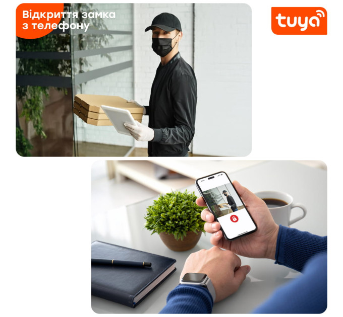 Відеодомофон 10" WiFi Tuya Light Vision SINGAPORE (AI) FHD White
