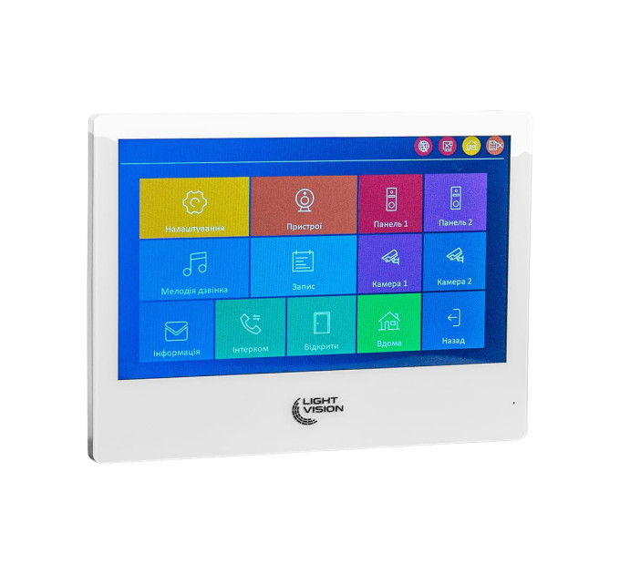 Відеодомофон 10" WiFi Tuya Light Vision SINGAPORE (AI) FHD White